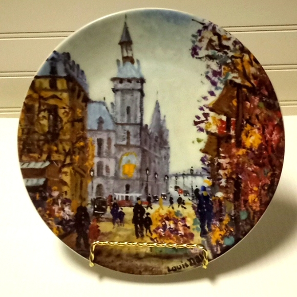 Le Marche Aux Fleurs Et La Conciergerie Collector Plate - Picture 10 of 12